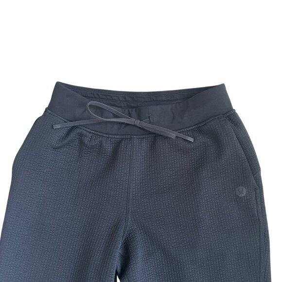 Lululemon Textured High-Rise Wide Leg Track Pant in Black Size 6 - Picture 8 of 11